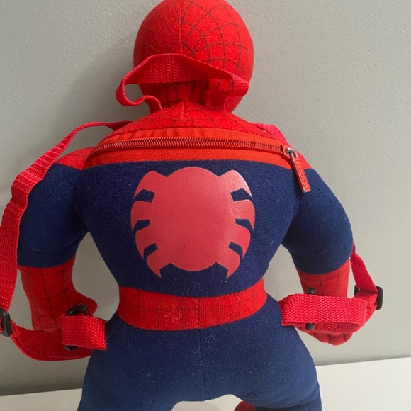 Spiderman plush backpack.approximately 18.5 inches in length - Picture 2 of 3